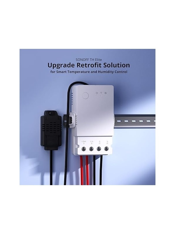 Resigilat Releu inteligent WiFi Sonoff THR316, 230V/16A, contact uscat NO/NC - Img 5