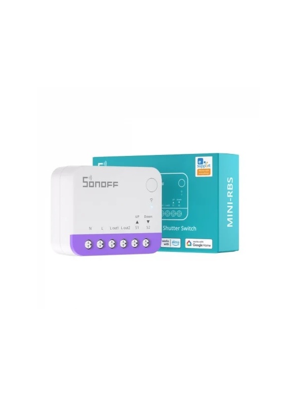 Resigilat Releu smart WiFi pentru rulouri automatizate Sonoff MINI-RBS, 240W, 2.4 GHz, control aplicatie, compatibil Matter - Img 2