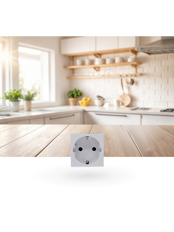 Resigilat Shelly Socket for Wall Display Stand White – Soclu pentru Montaj pe Stand al Shelly Wall Display, Alb - Img 4
