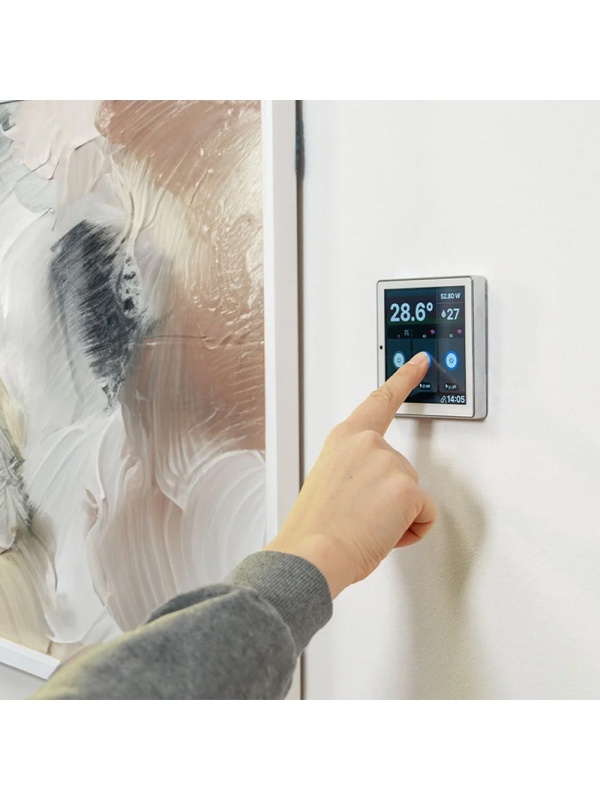 Smart Switch mit Touchscreen Shelly Wall Display, Weiß, Wi-FI, Bluethooth + BLUE H&amp;T - Img 5