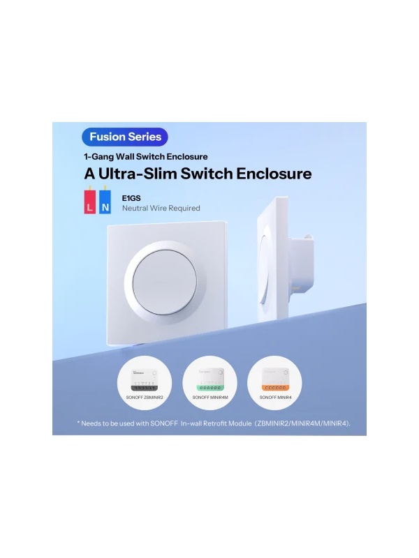 SONOFF E1GS - Housing for MINIR4, MINIR4M and ZBMINIR2, with null wire - Img 6