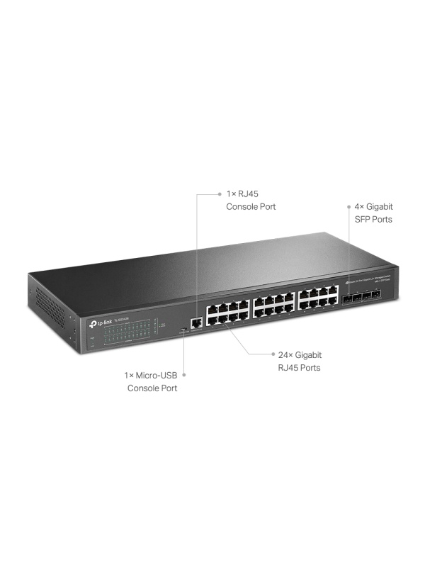 Switch JetStream с управление TP-Link Omada TL-SG3428, 28 порта - Img 3