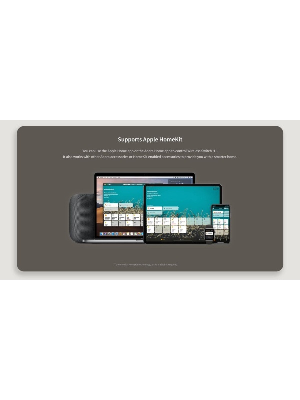 Telecomanda AQARA Wireless Remote Switch H1 Double Rocker (WRS-R02-G), Gri - Img 8