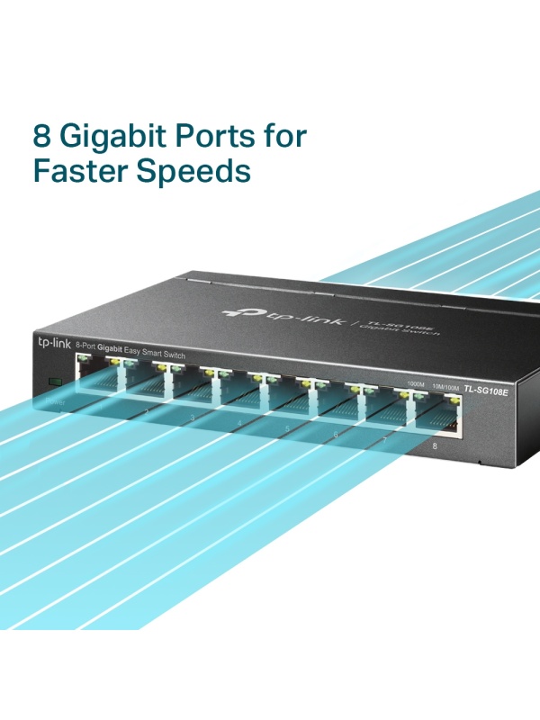 TP-Link TL-SG108E unmanaged switch, 8 ports - Img 5