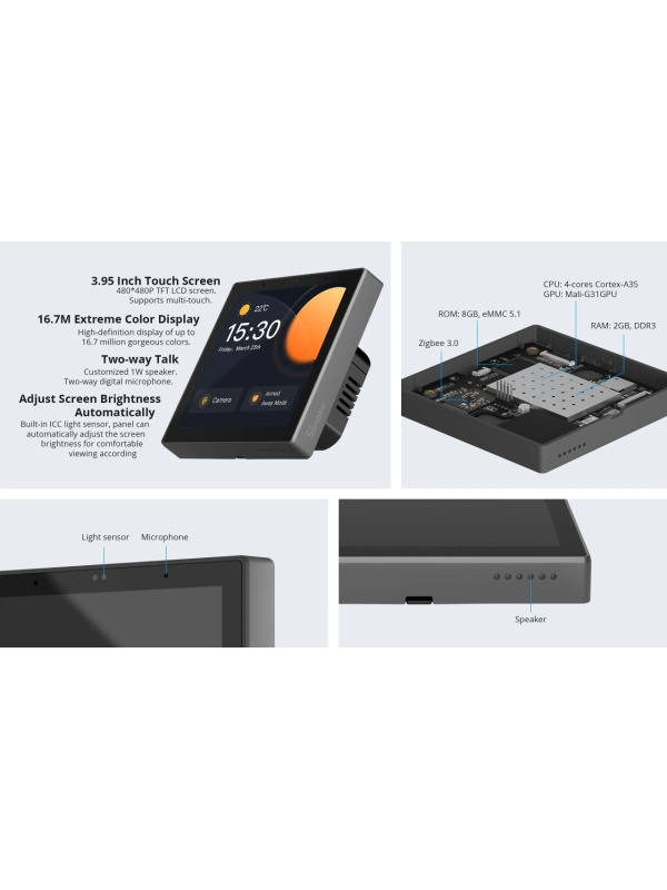Intelligenter Schalter mit Touch- und Thermostatfunktion Sonoff NS Panel - PRO - Img 4
