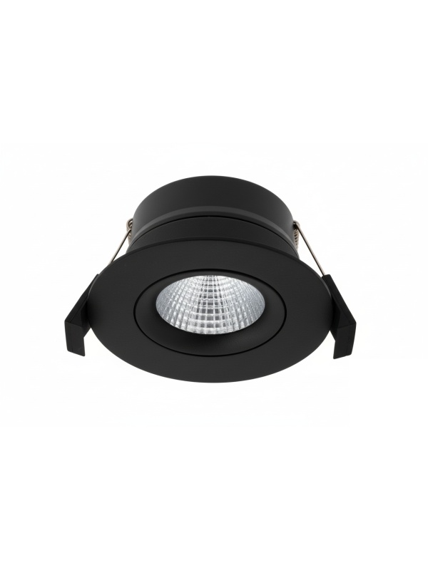 LightSolutions Hilux DS8 Black – Spot LED Incastrat, Design Minimalist de Contrast, Performanță Ridicată și Finisaj Negru Mat - Img 4