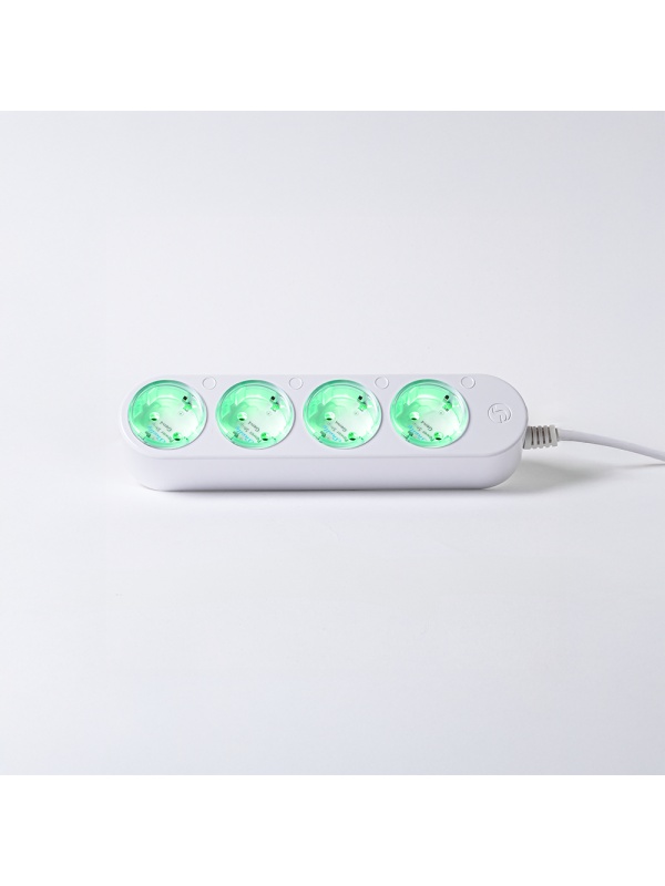 Prelungitor inteligent cu 4 prize și măsurare consum-Shelly Power Strip 4 Gen4 Alb - Img 3
