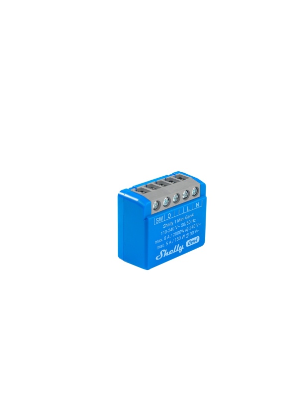 Resigilat Releu inteligent Shelly 1 Mini GEN4, 1 canal, 8A, multiprotocol (WiFi, bluetooth, matter, zigbee), contact uscat - Img 3
