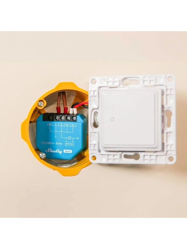 Resigilat Releu Inteligent Shelly 1L, 1 canal, nu necesita NUL, integrare Home Assistant, Matter - Img 4