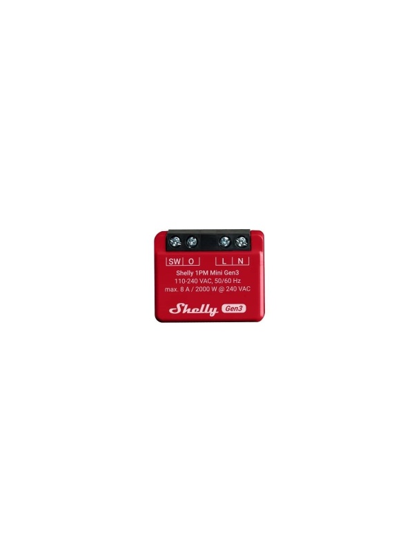 Resigilat Releu inteligent Shelly 1PM Mini GEN3, 1 canal, 8A - Img 2