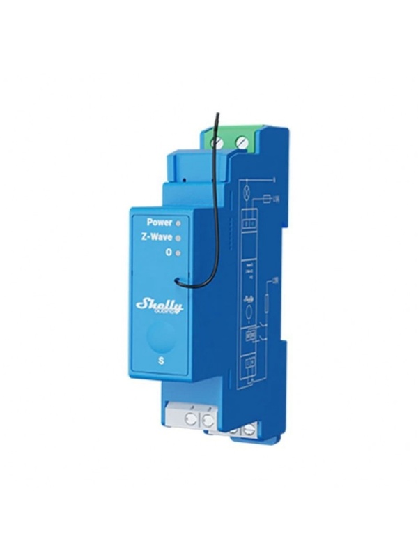 Resigilat Releu inteligent Shelly Qubino Wave Pro 1, 16A, 1 canal, Z-Wave - Img 2