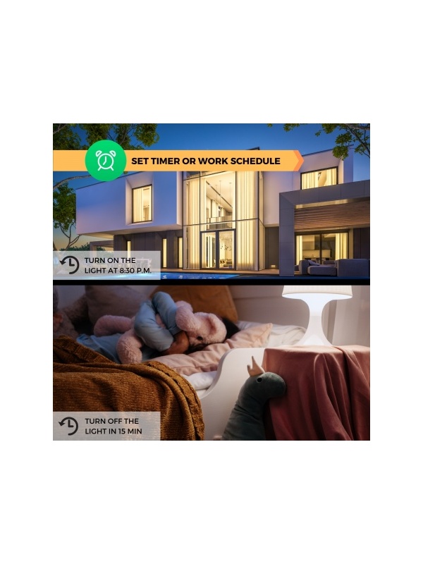 Set 4 prize inteligente Nous A1, Wi-Fi, 15A/3450W, Monitorizare energie , control vocal, compatibil Google Assistant, amazon alexa - Img 8