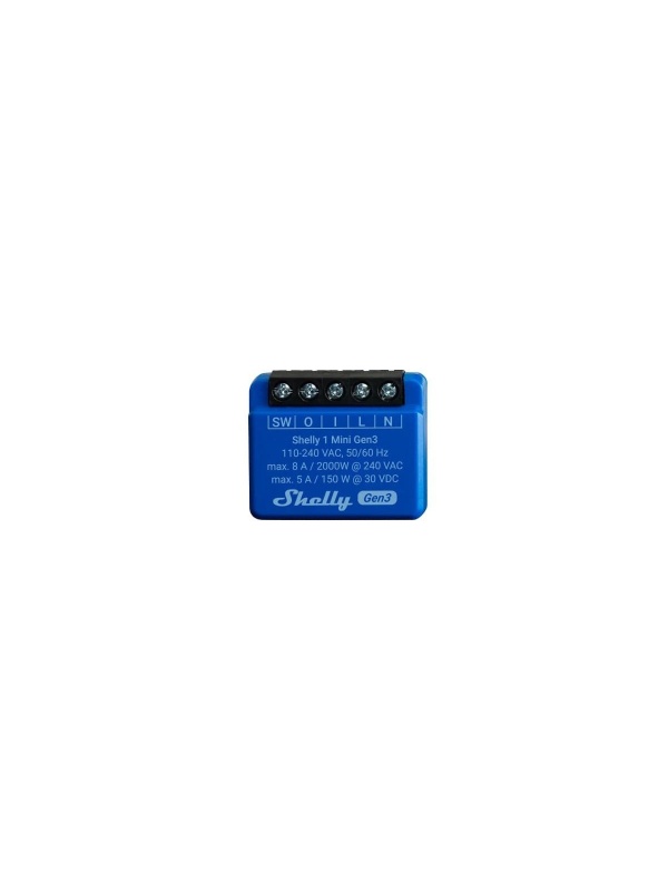 Shelly Smart Relay 1 Mini GEN3, 1 channel, 8A - Img 2