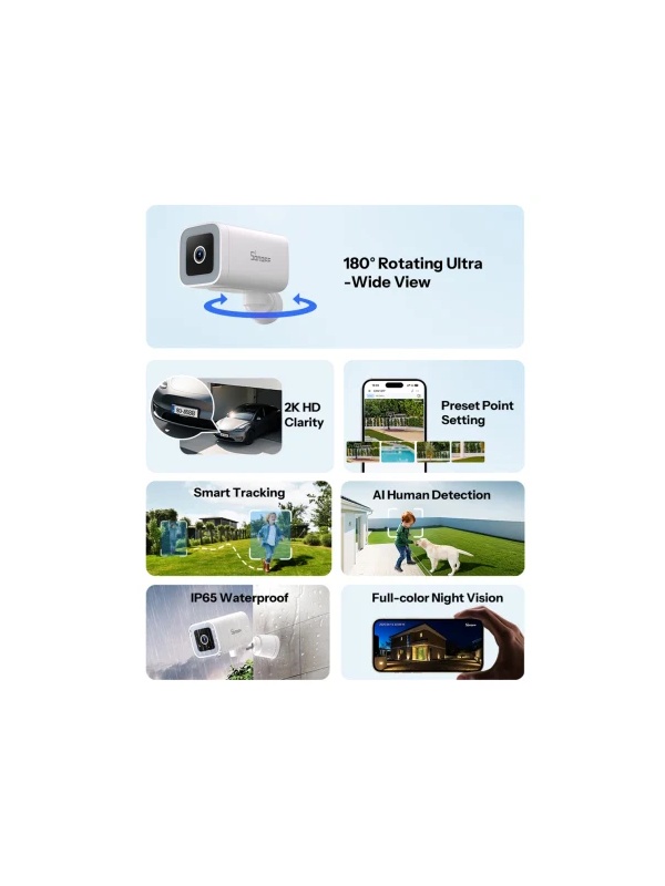 SONOFF CAM Outdoor Smart Security Camera CAM-B1P – Supraveghere inteligenta Wi-Fi pentru exterior - Img 5