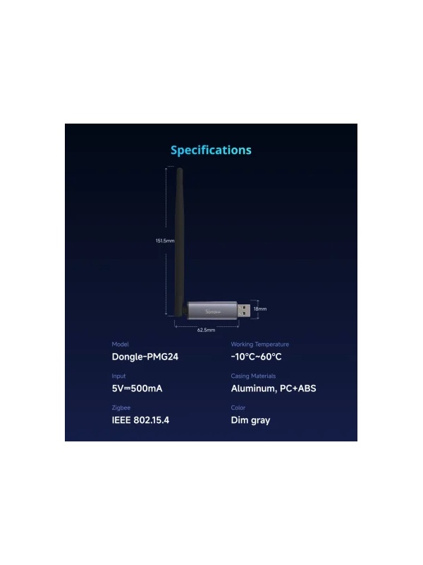 SONOFF Dongle-PMG24 - USB Zigbee &amp; Matter gateway for controlling smart home devices - Img 3