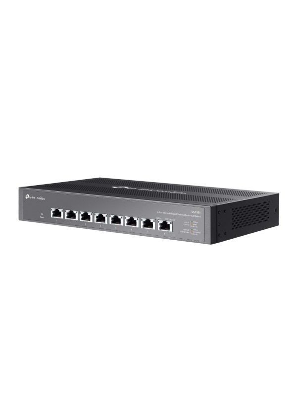 TP-Link Omada DS108X – Switch Unmanaged cu 8 Porturi 10G RJ45, Carcasă Metalică, Full 10-Gigabit - Img 3