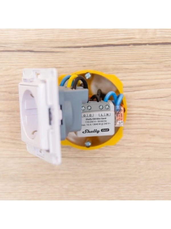 Contatore di energia smart Shelly EM Mini Gen4 - set da 2 pezzi, monofase, ultracompatto, Wi-Fi, Bluetooth e Zigbee, MQTT e API locale, controllo tramite app - Img 4