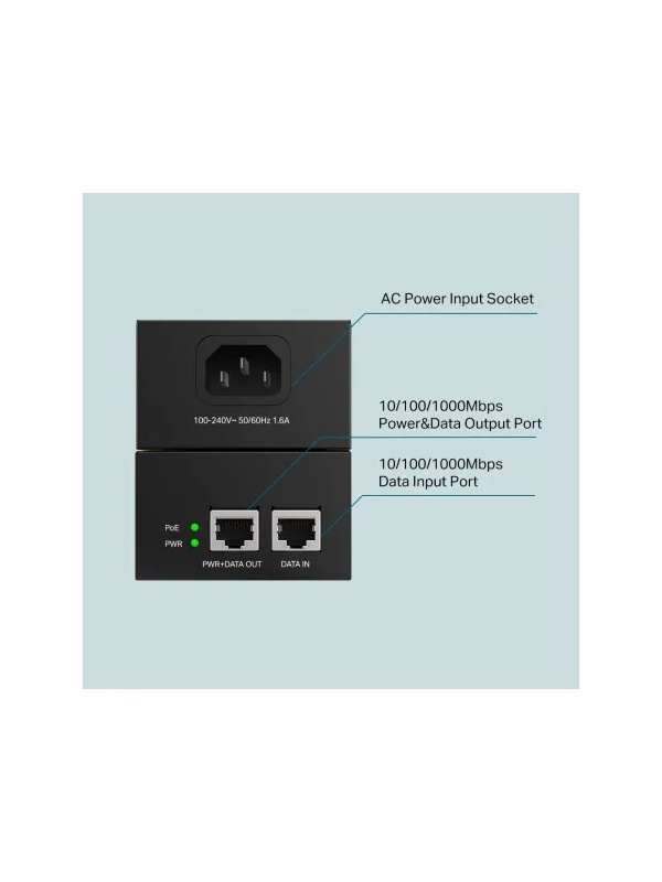 Injector PoE++ Gigabit 60W, TP-LINK TL-PoE170S - Img 6