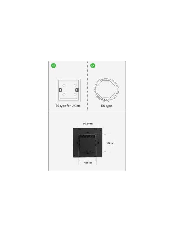 Intelligenter Schalter mit Touch- und Thermostatfunktion Sonoff NS Panel - weiß - Img 3