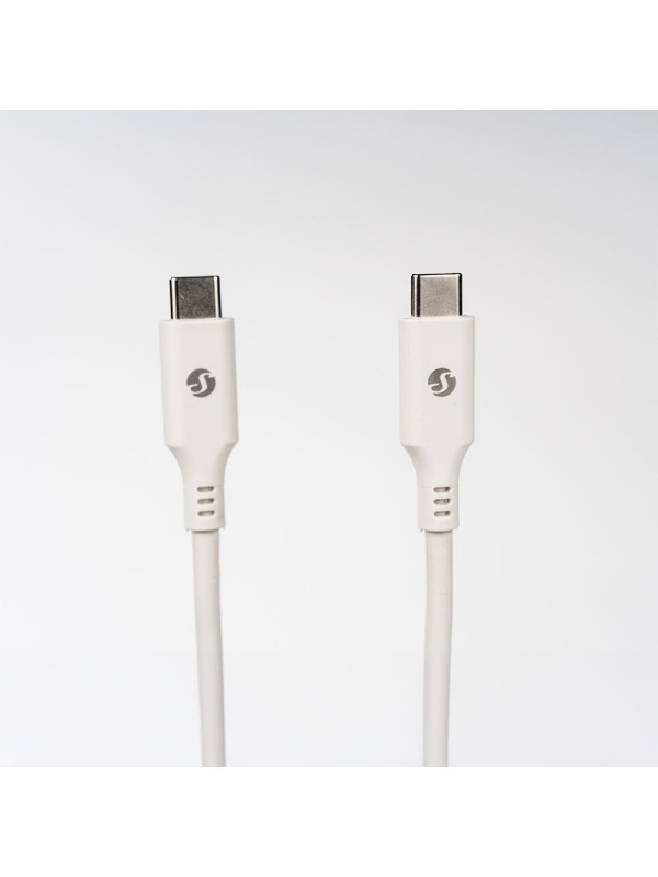Кабел за захранване и зареждане Shelly USB-C към USB-C 100W, 5 m, бял - чип E-Mark, Power Delivery 20 V / 5 A - Img 2