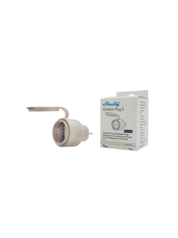 Priza inteligenta pentru exterior Shelly Outdoor Plug GEN3, WiFi, Matter, Bluetooth cu monitorizare consum, IP44 - Img 2