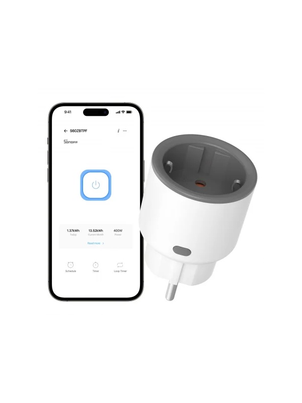Priza inteligenta Sonoff S60ZBTPF, Zigbee, 16A, cu monitorizare consum - Img 6