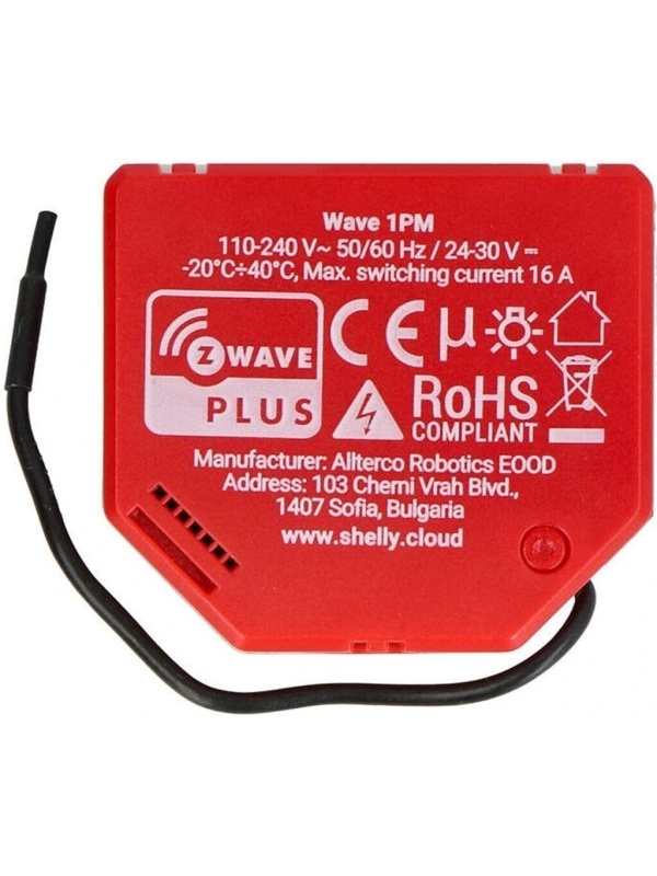 Releu inteligent Shelly Qubino Wave 1PM cu contor de putere, Z-Wave - Img 2