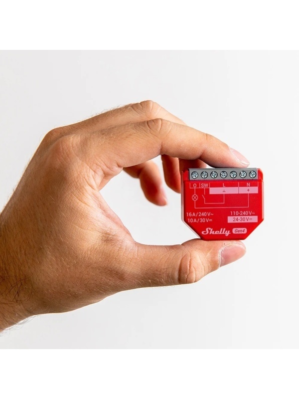 Resigilat Pachet de 4 x Shelly 1PM Gen4 – Releu inteligent WiFi, Matter, Zigbee, Bluetooth cu masurare consum - Img 2