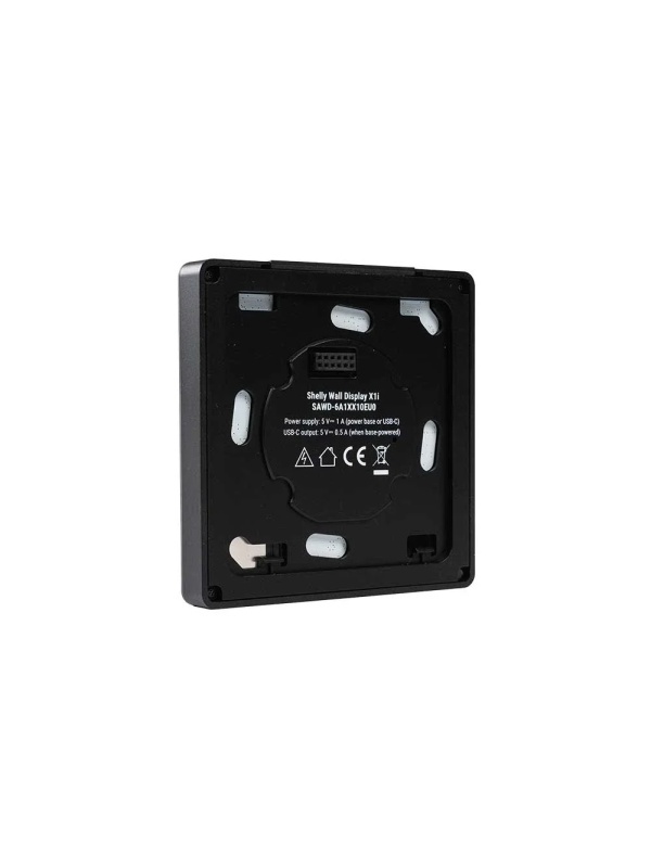 Resigilat Panou de control inteligent Shelly Wall Display X1i Negru - ecran tactil color 4 inch, rezolutie 720x720, baza de alimentare cu 1 circuit de iesire inclusa, difuzor 1W, Wi-Fi si Bluetooth, control aplicatie - Img 5