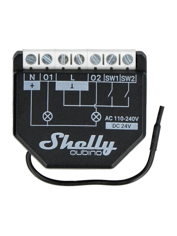 Resigilat Shelly QUIBINO Wave Shutter - Comutator pentru controlul jaluzelelor, obloanelor si a usilor automate, Z-Wave, 2 canale, 10A - Img 2