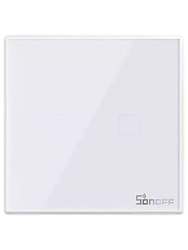 Resigilat SONOFF T2EU2C-RF – Intrerupator inteligent tactil cu radiofrecventa, 2 canale - Img 3
