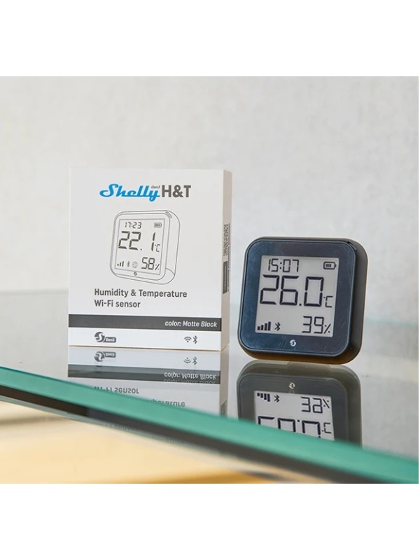 Resigilat Termostat Shelly H&amp;T Gen3 Matte Black, ecran E-ink, WiFi, control aplicatie - Img 3