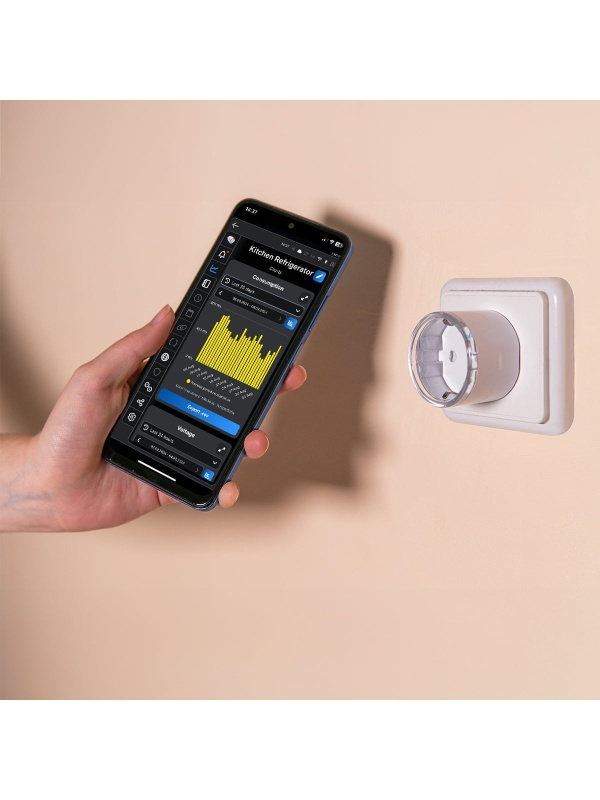 Shelly Plug S GEN3, WiFi, Matter, Bluetooth with power monitoring, Black - Img 5