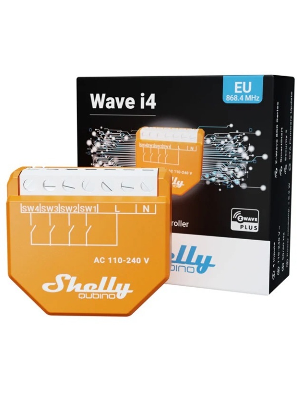 Shelly Wave i4 LR - Intelligent Scene Controller Z-Wave 800, Long Range, 4 Digital Inputs - Img 4