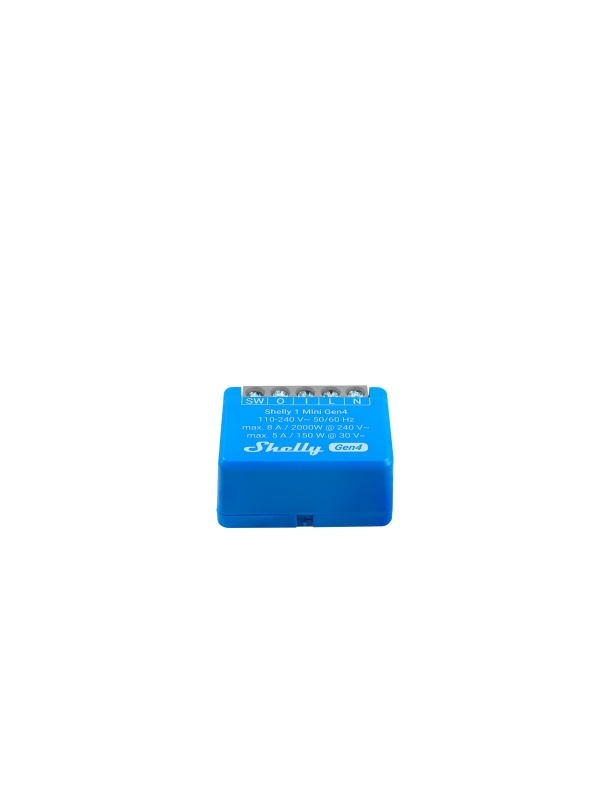 Smart Relais Shelly 1 Mini GEN4, 1 Kanal, 8A, Multiprotokoll (WiFi, bluetooth, matter, zigbee), potentialfreier Kontakt - Img 4