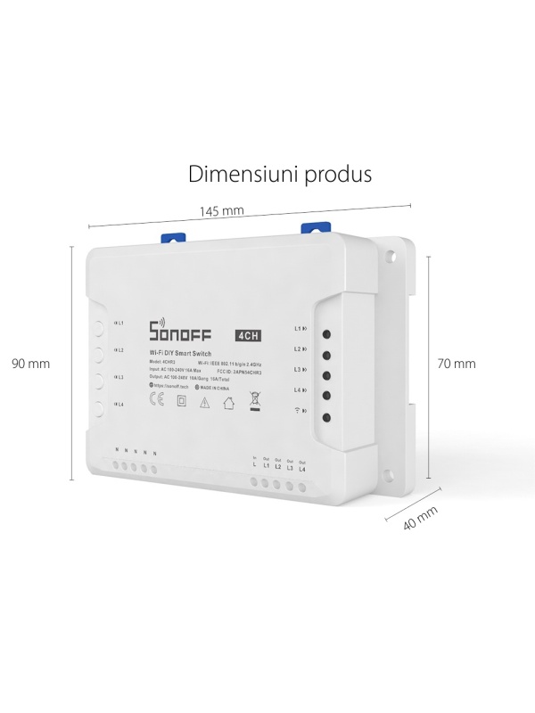 Sonoff 4-Kanal-Wi-Fi-Funkrelais 4CH R3 - Img 2