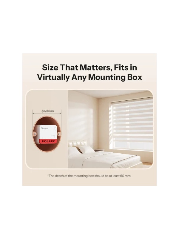 SONOFF Zigbee Smart Roller Shutter Switch MINI-ZBRBS - Complete control for blinds, curtains and roller blinds - Img 6