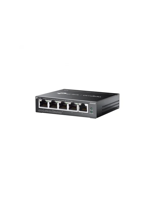 Switch fara management TP-Link Omada ES205GP, 5 porturi, 4 POE+ - Img 2