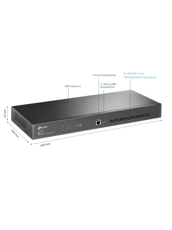 Switch JetStream с TP-Link Omada управление TL-SX3008F, 8 порта - Img 5