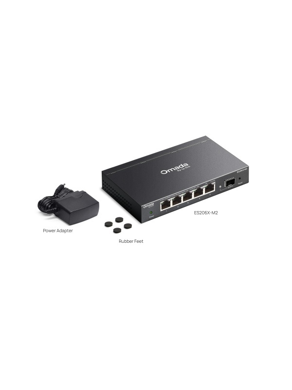 TP-Link Omada ES206X-M2 – Switch Smart Managed cu 5 Porturi 2.5G Multi-Gigabit și 1 Port 10G SFP+, Gestiune Centralizată Omada SDN - Img 2