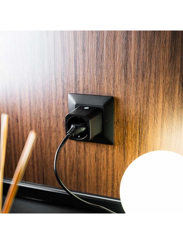Refurbished Shelly Plug M Gen3 Black (pack of 2 sockets) – Smart Wi-Fi and Bluetooth socket, energy monitoring, Shelly chip processor, local control and automations, 16A - Img 3