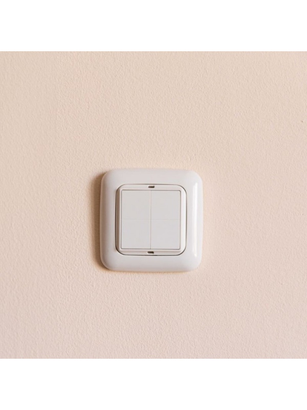 Resigilat Comutator de perete Shelly BLU Wall Switch 4 + rama Busch-Jaeger - Img 4