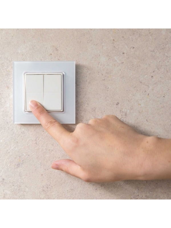 Resigilat Comutator de perete Shelly BLU Wall Switch 4 + rama pentru cadre Legrand/Shelly - Img 3