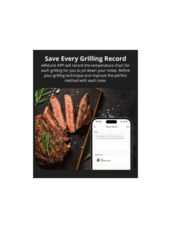 Resigilat Termometru Inteligent pentru Carne Sonoff BMT01 - Img 3