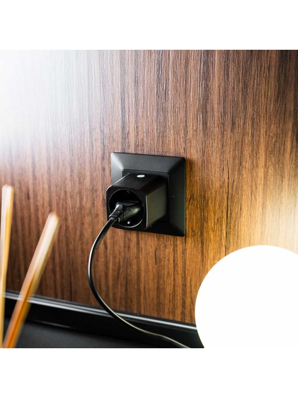 Shelly Plug M Gen3 Black (pack of 2 sockets) – Smart Wi-Fi and Bluetooth socket, energy monitoring, Shelly chip processor, local control and automations, 16A - Img 3