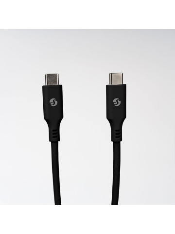 Кабел за захранване и зареждане Shelly USB-C към USB-C 100W, 5 m, черен - чип E-Mark, Power Delivery 20 V / 5 A - Img 2