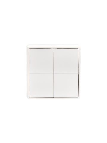 Comutator de perete inteligent Shelly BLU Wall Switch 4 ZB Stand Alone, 4 butoane programabile, Bluetooth si Zigbee 3.0, alimentare cu baterie, fara cabluri - Img 2