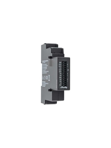 Erweiterungsmodul Shelly Pro Sensor Add-on, DIN-Hutschiene, 2 analoge Eingänge 0-10 V, 2 digitale Eingänge, 2 Schnittstellen 1-Wire und SSR-Relaisausgang, für Shelly Pro Geräte - Img 2