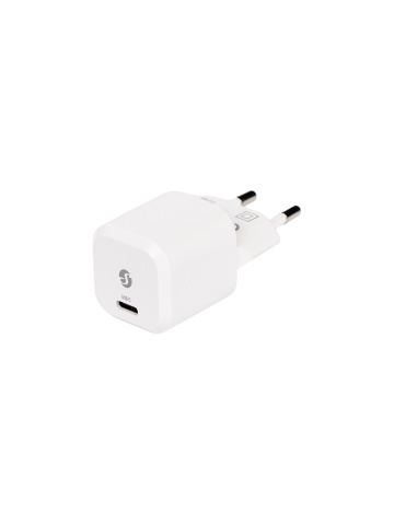 Incarcator inteligent Shelly GaN 30W alb - USB-C Power Delivery, priza EU, ultracompact, pentru telefoane, tablete si dispozitive Shelly