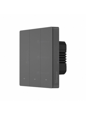 Intrerupator smart WiFi Sonoff M5-3C-86, 2.4 GHz, bluetooth, mecanic, 3 canale - Img 2